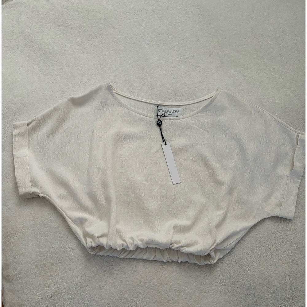 NWT STILLWATER White Blouse.
